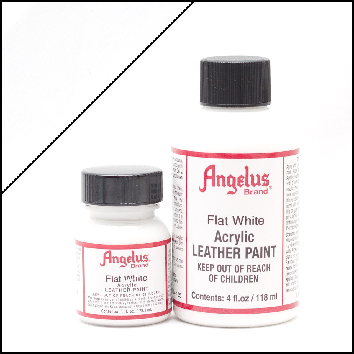 Matową białą farbę Angelus